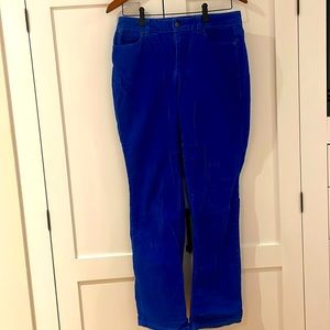 Talbots royal blue corduroy pants